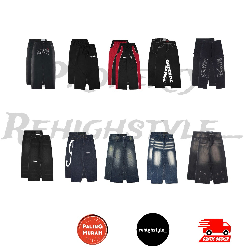 LONG PANTS PREFACE REDFLARE REFLECTIVE / PREFACE CLUB DE BLACK / PREFACE STARS FADE BLACK / PREFACE 