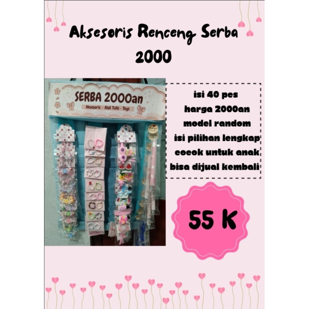 Aksesoris renceng serba 2000an