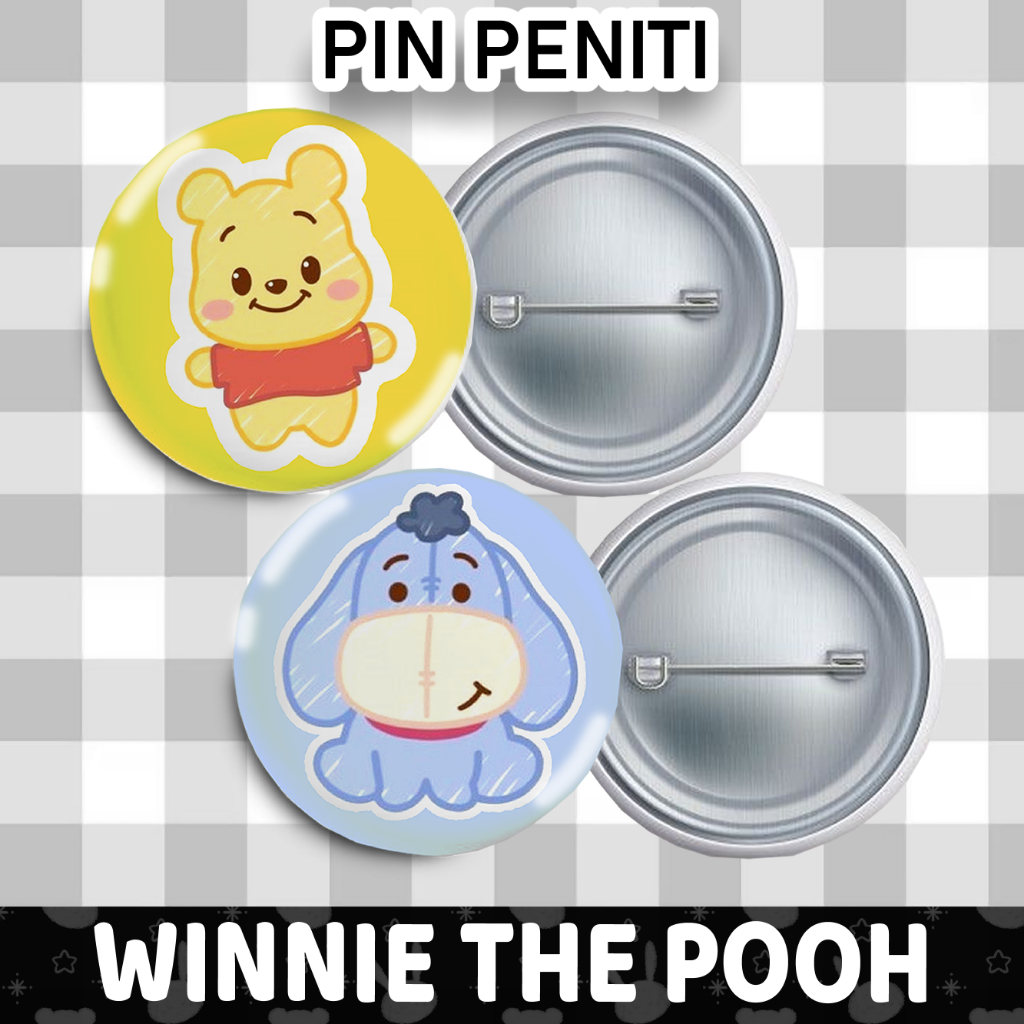 PIN PENITI/BROSS GLOSSY WINNIE THE POOH