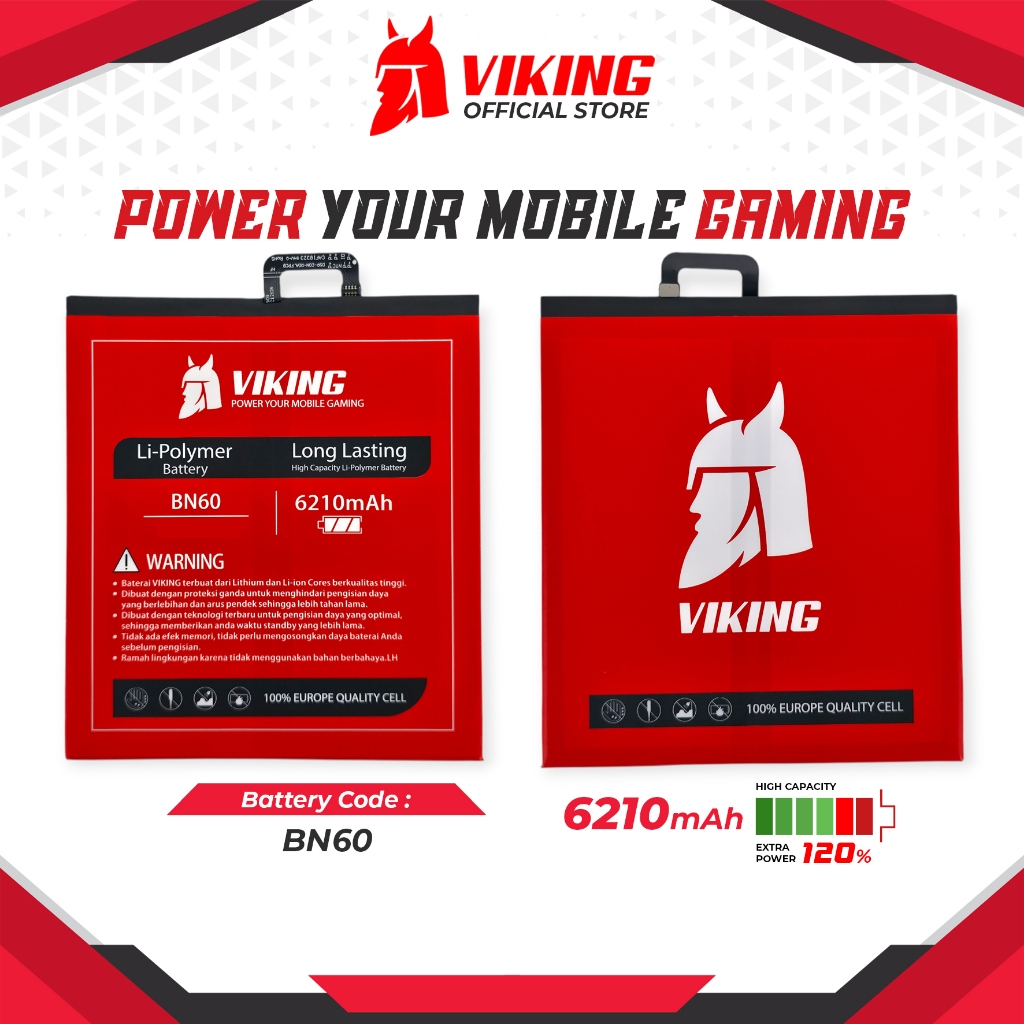 VIKING Baterai BN60 Double Power for XiaoMi BN60 Mi Pad 4 / MiPad4 Batre Batrai Battery MiPad BN 60 