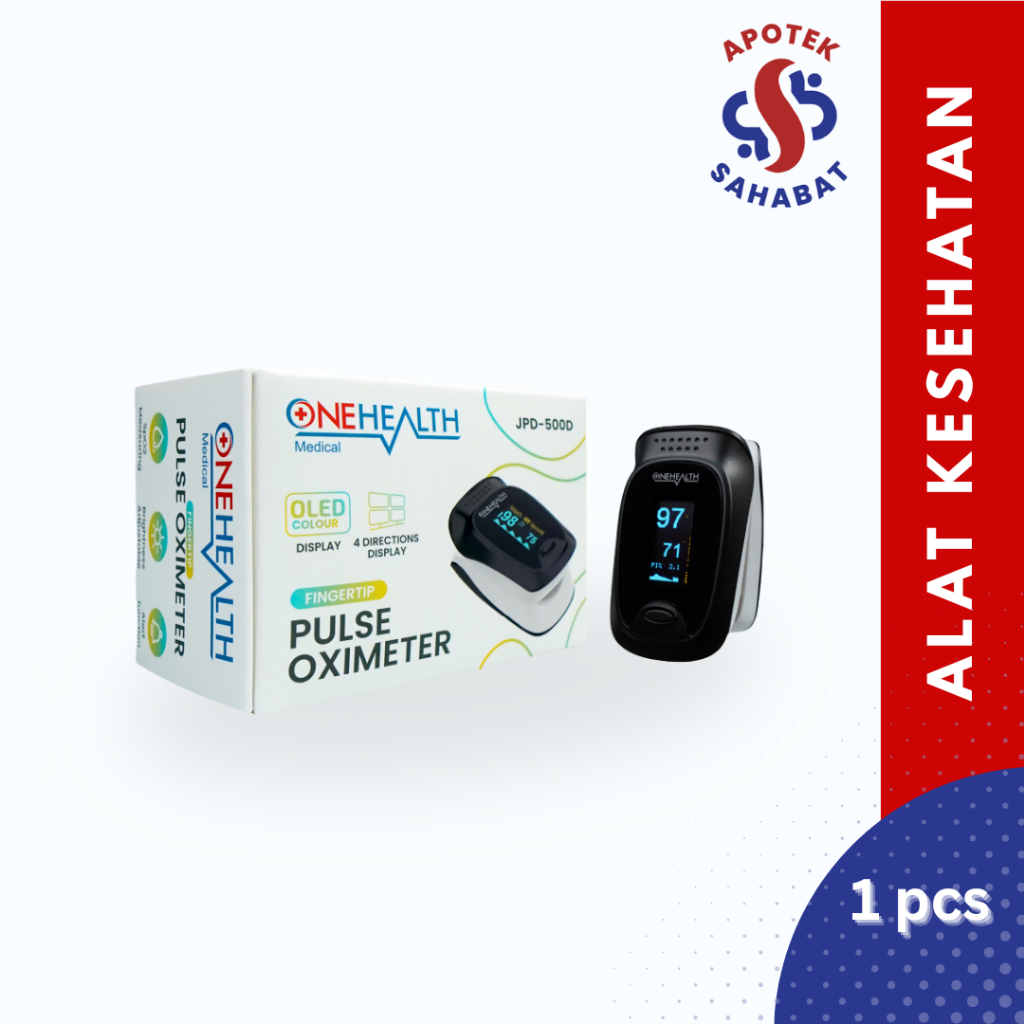 PULSE OXIMETER ONEHEALTH JPD-500D SATURASI OKSIGEN DALAM DARAH Mendeteksi Kadar Saturasi Oksigen Dal