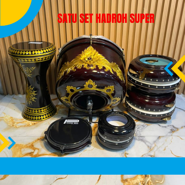 Alat Musik Hadroh Lengkap Satu Set