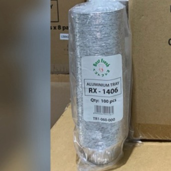 HARGA 100 PCS Wadah Alumunium foil cup RX 1406 tanpa tutup/ cup cake mini muffin roti 50ml