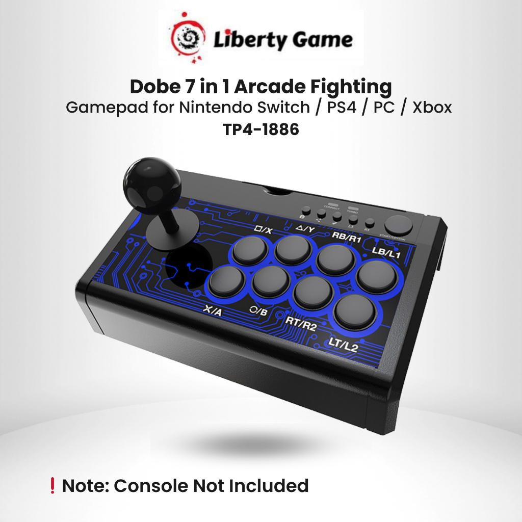 Dobe Arcade Fighting Stick Gamepad 7 in 1 for Nintendo Switch / PS4 / PC / Xbox TP4-1886