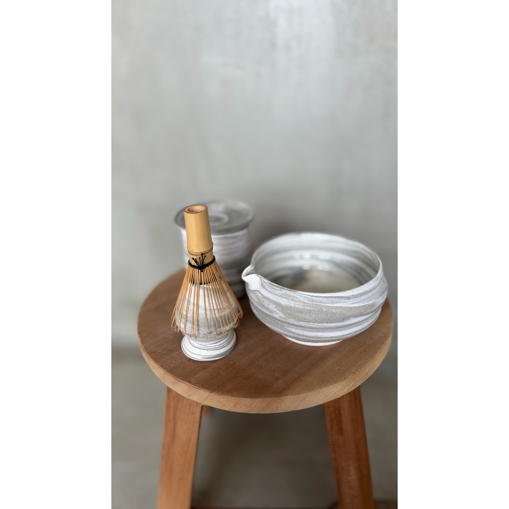 White Matcha Set Porcelain