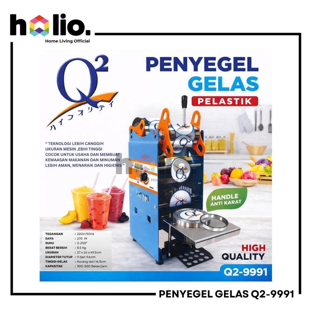 Mesin Cup Sealer – Press Gelas Plastik Manual Q2-8881 / Q2-9991 (12–22 Oz)