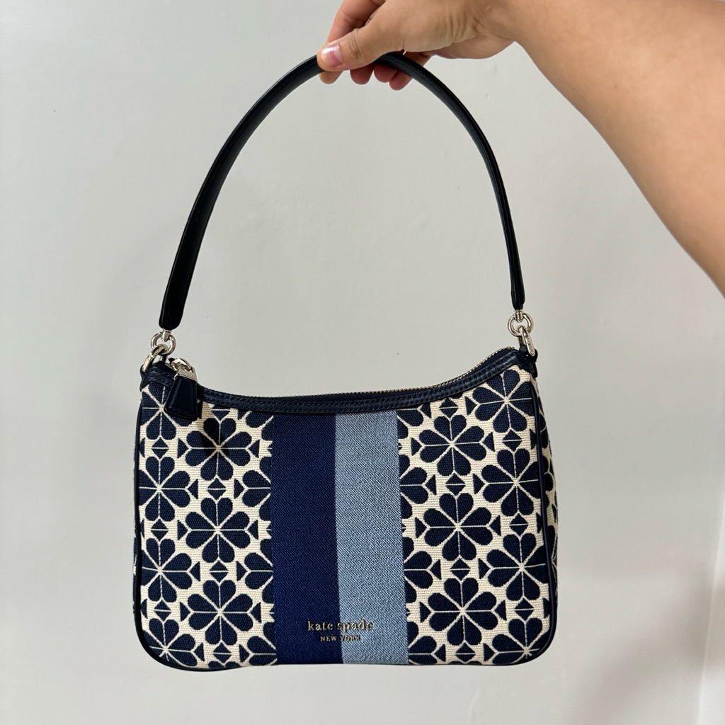 Kate Spade Flower Jacquard Stripe Shoulder Bag Original