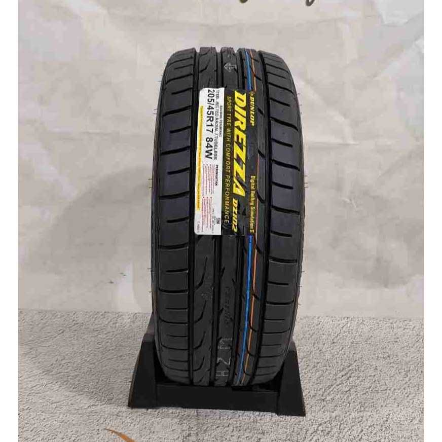 BAN MOBIL TUBLES RING 17 MERK DUNLOP DIREZZA UKURAN 205 45 R17 BAN RADIAL BERKUALITAS