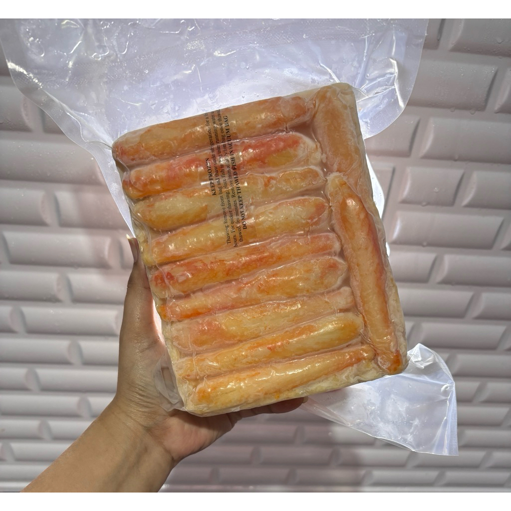 Daging capit kepiting Alaska Jumbo Premium 1kg/ Crab snow Alaska Jumbo Premium 1kg