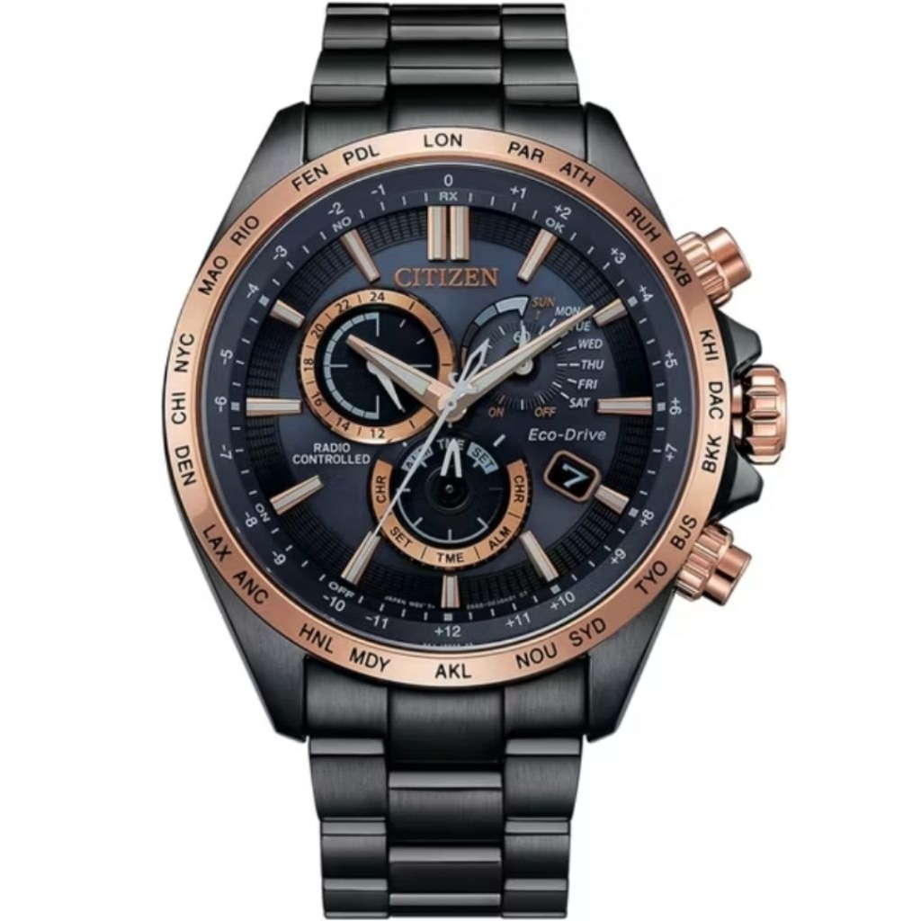 CITIZEN GENT’S Eco-Drive Radio Controlled Men’s Watch 45mm Blue Dial (CB5956-89L)