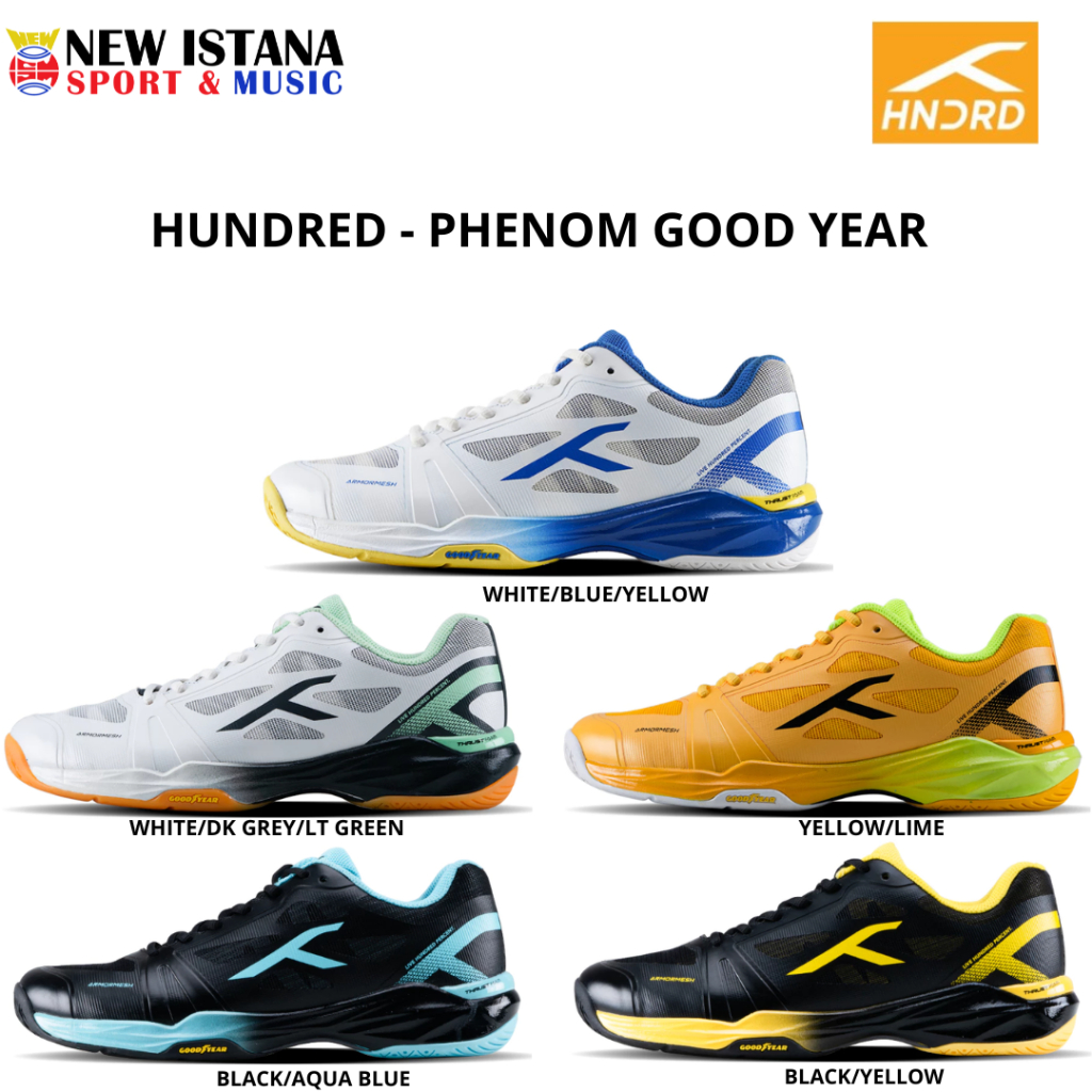 Sepatu Badminton Hundred Phenom Goodyear