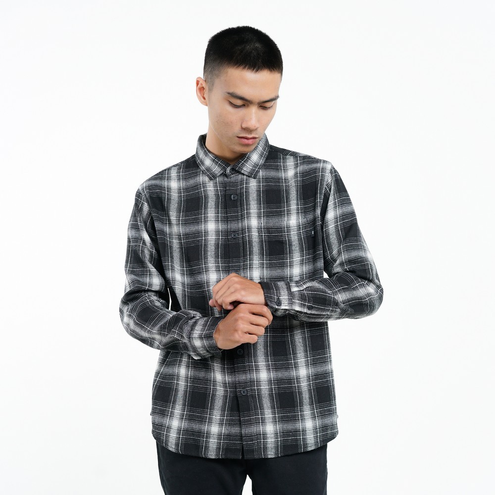 Greenlight Kemeja Kotak-Kotak Pria Lengan Panjang Regular Fit Plaid Shirt Parstley HP-G010725