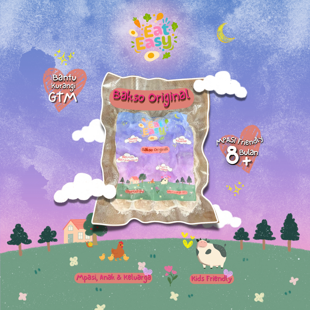 Bakso Sapi Ayam Ori (BEST SELLER) Bakso Anak Frozen MPASI 8–48 Bulan | Finger Food Anak | EATEASY