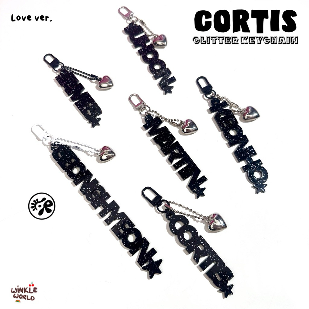 Cortis Glitter Keychain / Gantungan Keychain Cortis / Bagcharm / Keychain