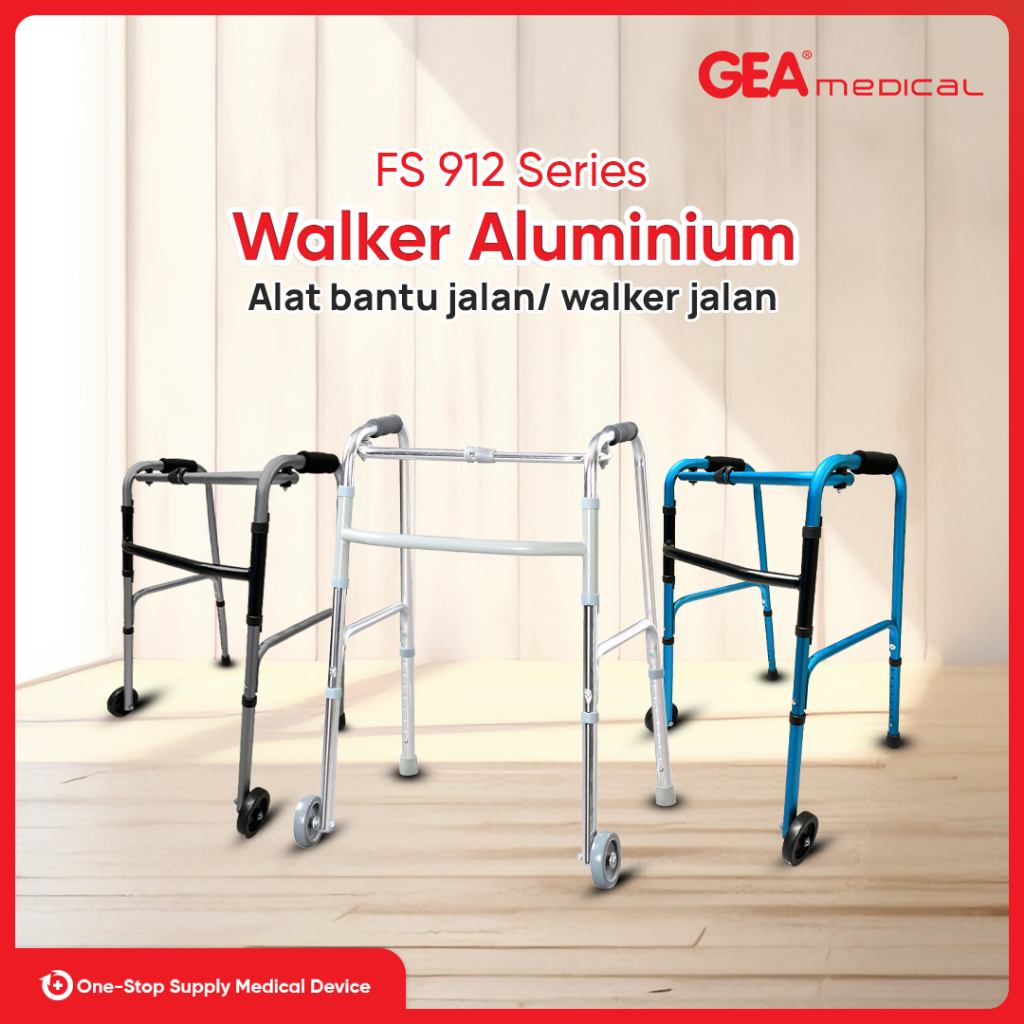 GEA Walker (Alat Bantu Jalan + Roda) FS 912L