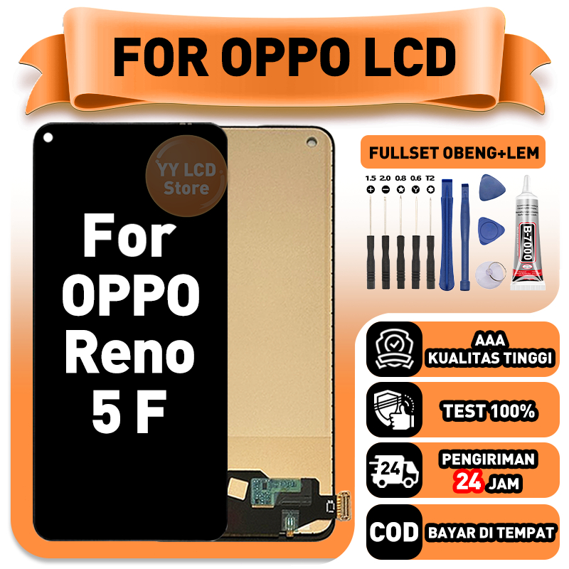 LCD FOR OPPO Reno 5F Touchscreen Fullset Replacement LCD Kompatibel Untuk Glass Touch Screen Digitiz