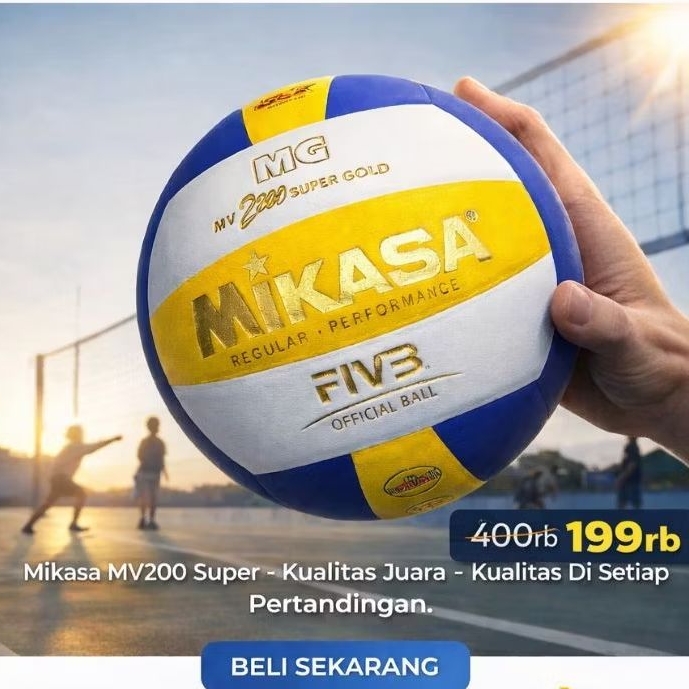 BOLA VOLY MIKASA MG SUPER GOLD