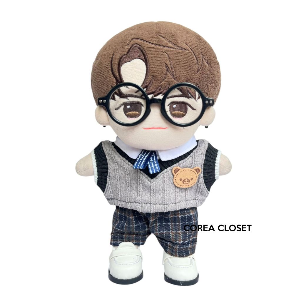 READY STOCK 20cm skzoo upsetduck ZooPM PenPen PLUSH BABY Ver. doll glasses - Round harry potter glas