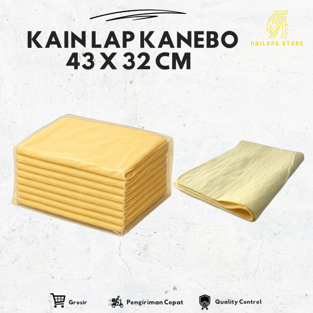 KANEBO 43 x 32 cm & kain lap pembersih mobil/ motor