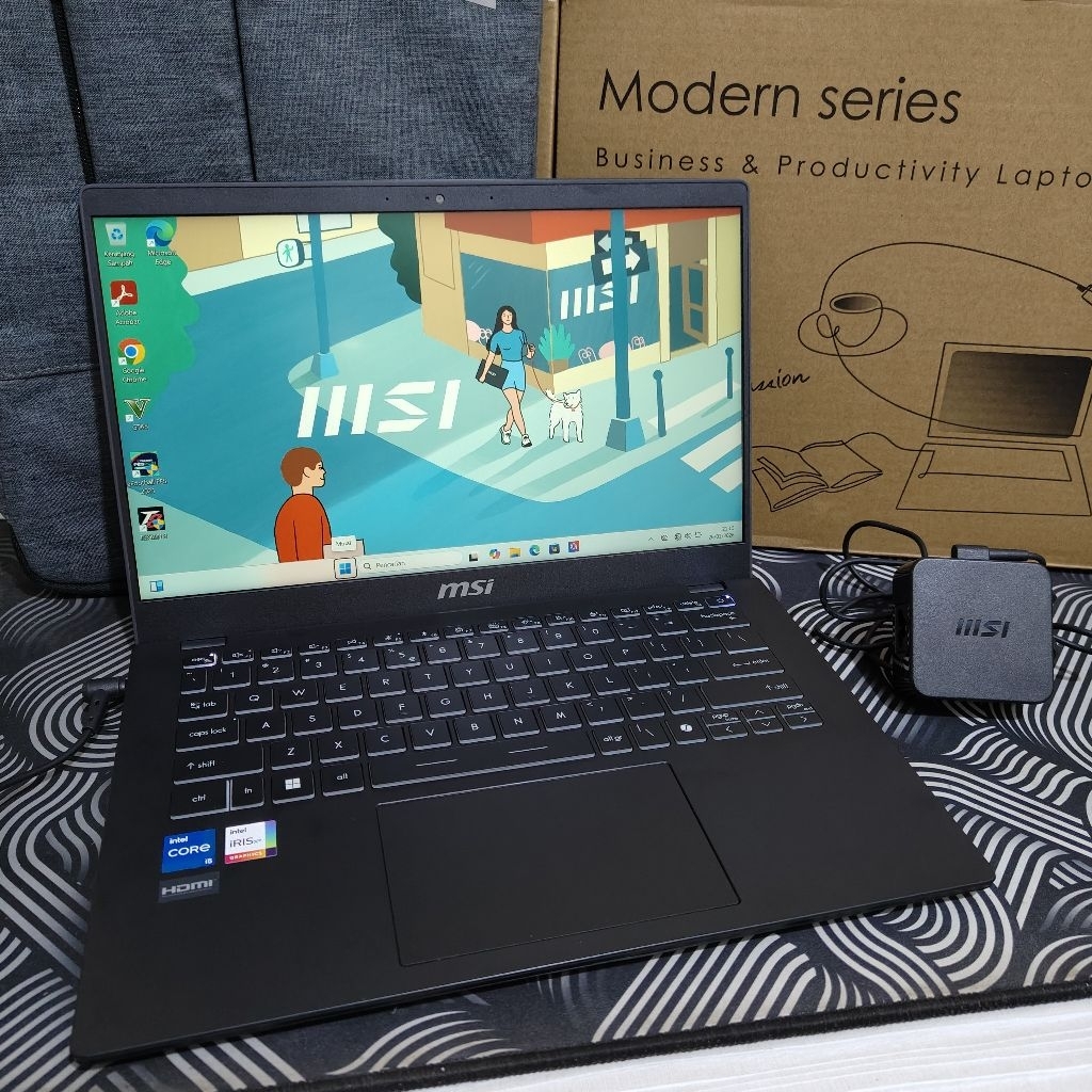 Msi modern 14 intel core i5-1235U gen 12 8/512 garansi resmi