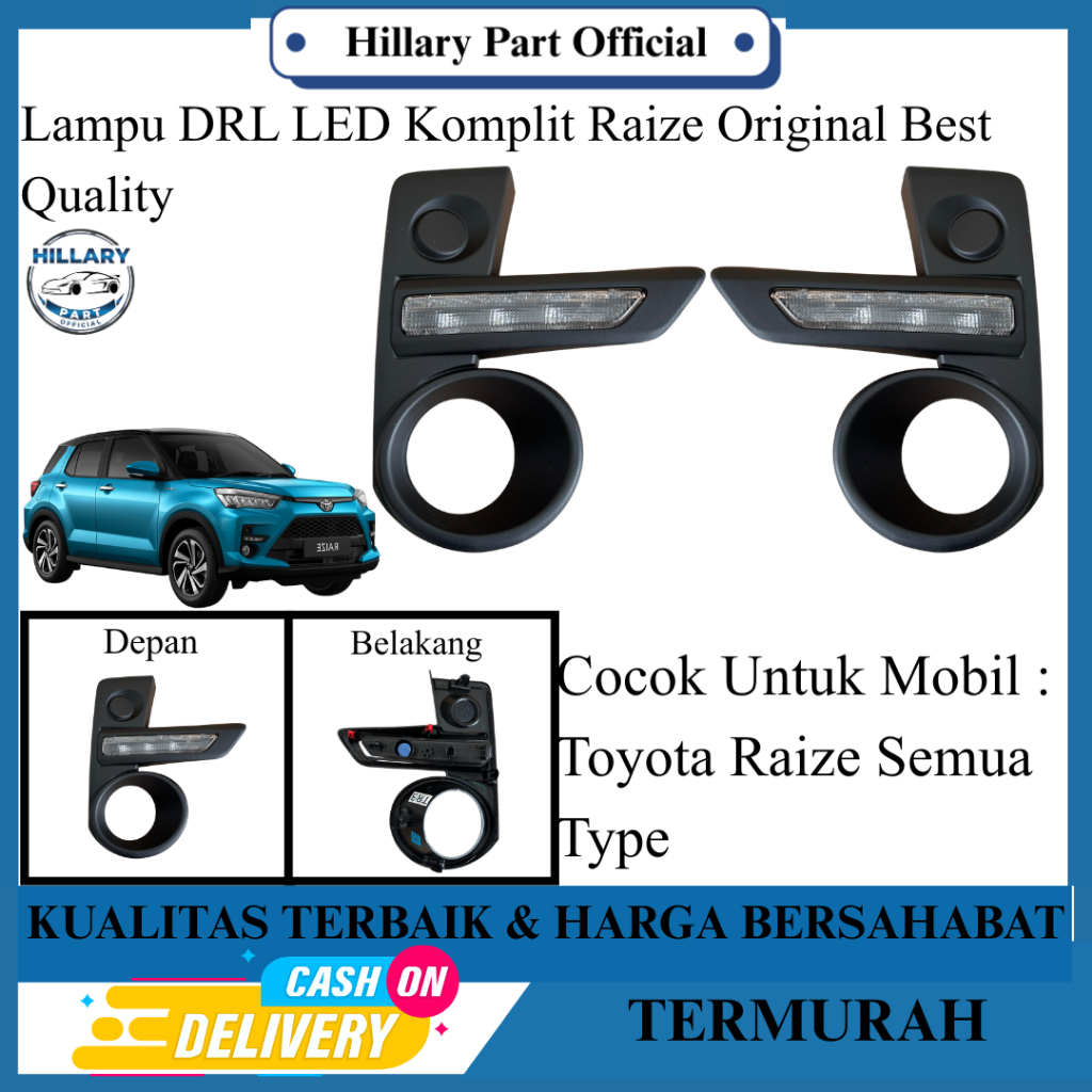 Lampu DRL LED Komplit Raize Original Best Quality