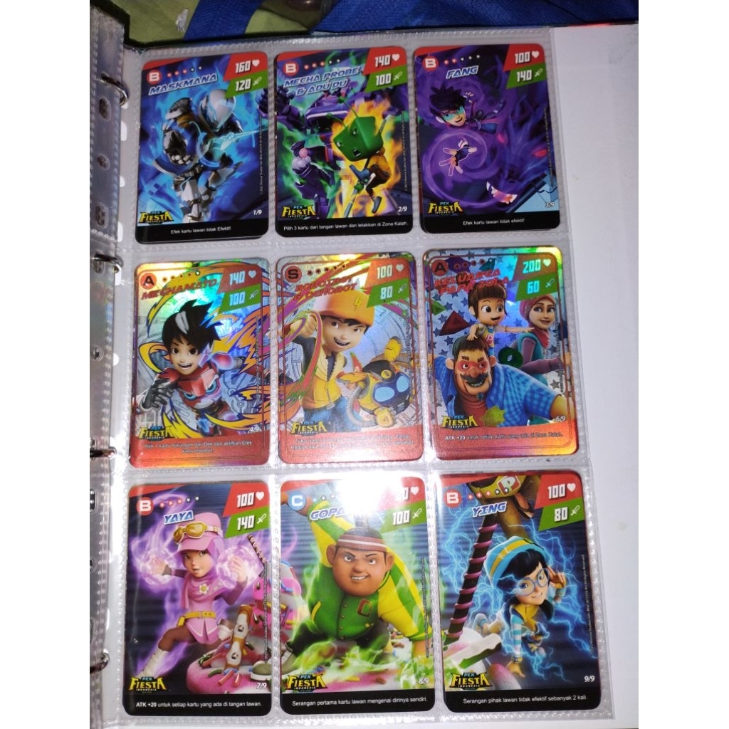 Monsta Galaxy Card Boboiboy Pek Fiesta
