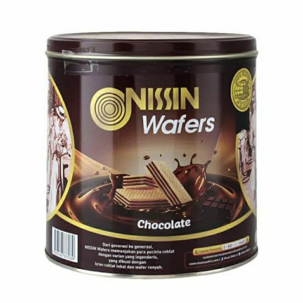 1KARTON NISSIN WAFER COKLAT 570Gr/6pcs