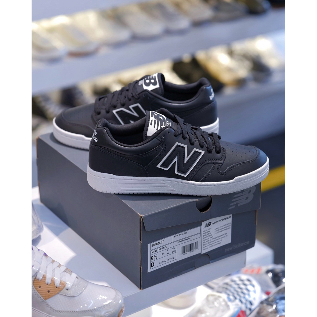 NEW BALANCE BB480LBT BLACK WHITE (ORIGINAL BNIB)