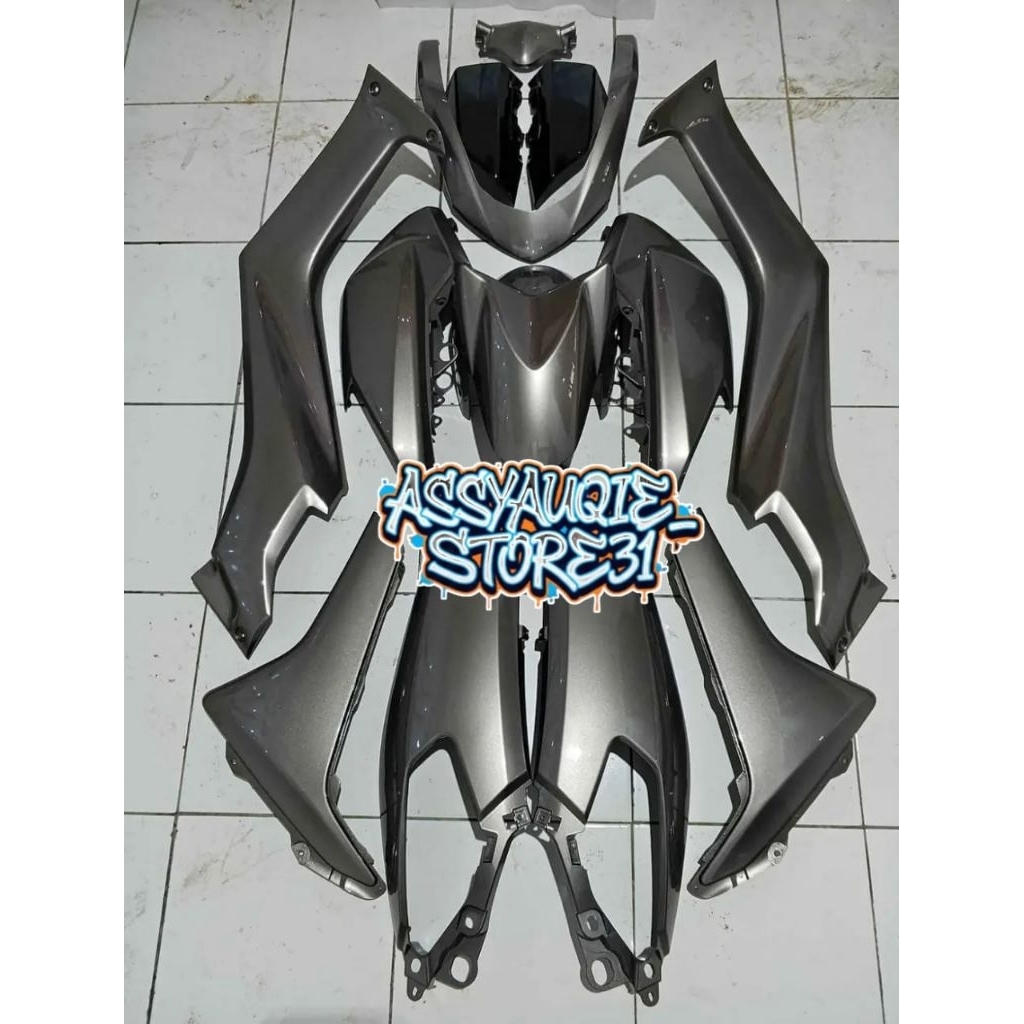 Body Halus Yamaha Nmax Old/lama 2015-2019 Full set Warna Custom Grey Glosy