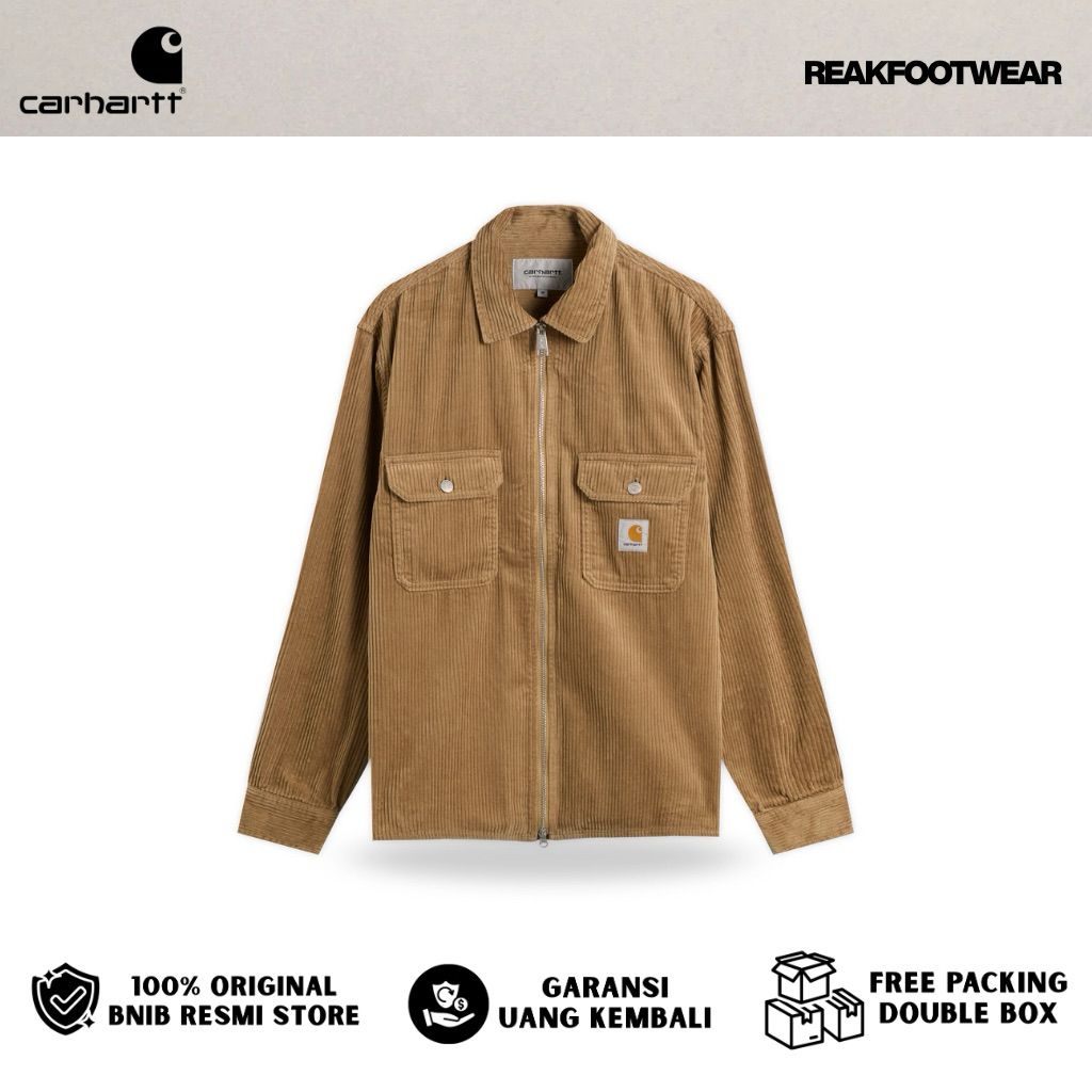 Carhartt WIP Reynold Corduroy Zip Shirt Jacket 100% Authentic