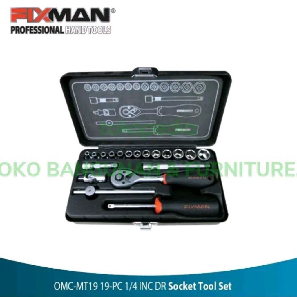 Fixman Dr Socket Tool Set - Kunci Sock set