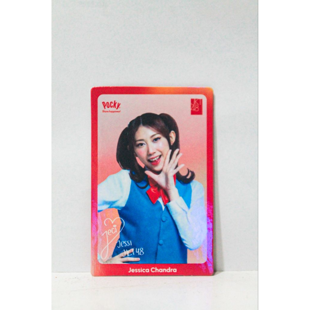 Photocard JKT48 Jessi X Pocky