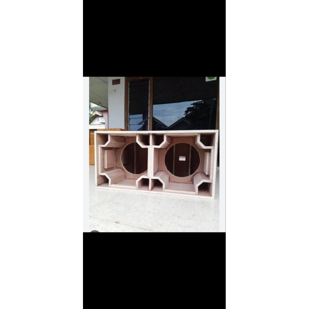 Box Speaker Planar 12 Inch Dobel - Desain Brewok, Triplek 18mm, Ideal untuk Miniatur Sound System
