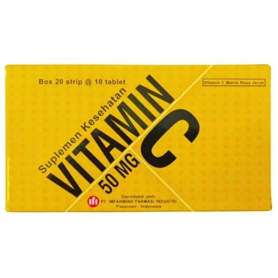 VITAMIN C 50mg (200's /Dus) - IFI /IMFARMIND