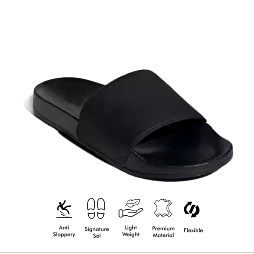Sandal Slide Pria Wanita Sandal Slop Polos Upper Sandal Slop Eva Anti Slip Ringan