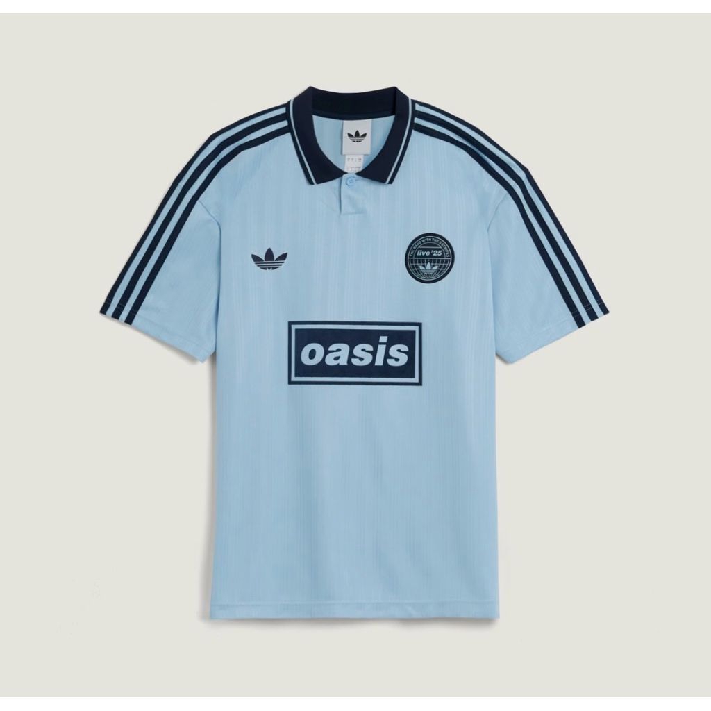 Adidas X Oasis Tour Jacquard Jersey Biru Dryfit S-2XL