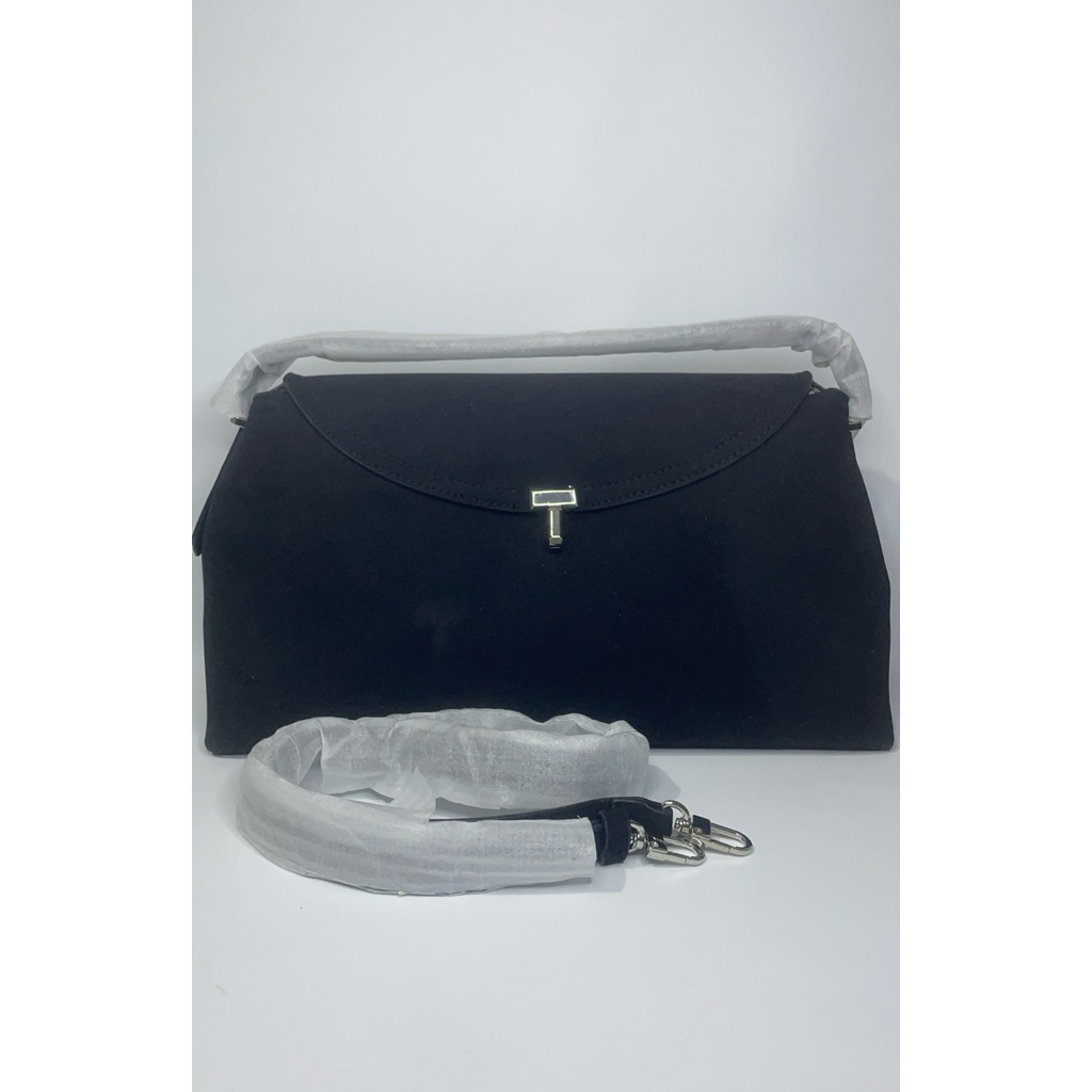 TOTEME HAND BAG HITAM SUEDE