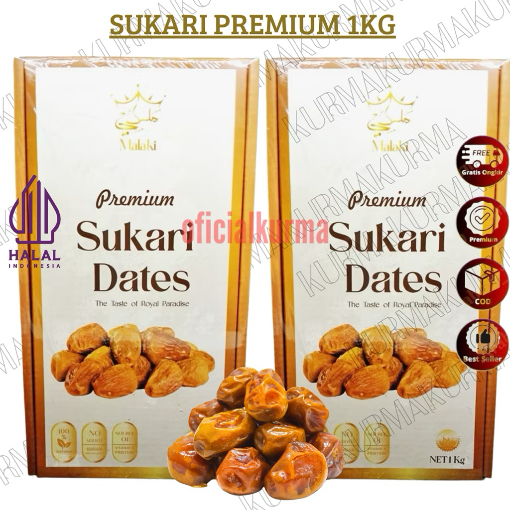 kurma premium sukari dates 1kg/ kurma sukari madinah/ kurma sukari dus malaki