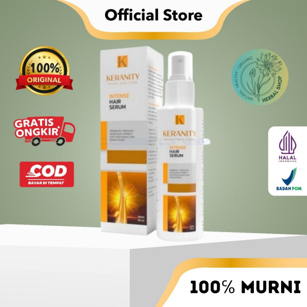 Keranity Hair Serum Penumbuh Serta Penyubur Rambut Atasi Masalah Kebotakan