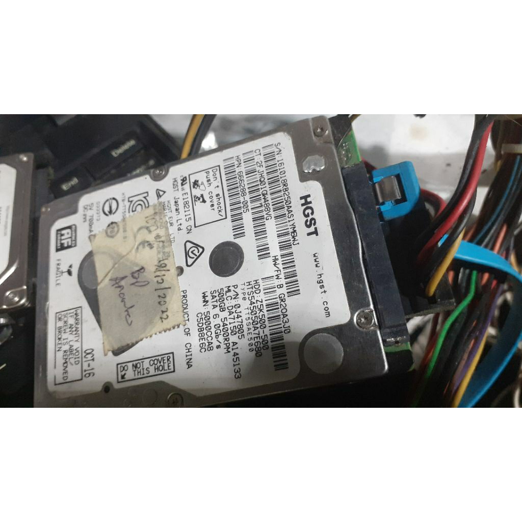 hardisk hgst 500 gb healty 90%
