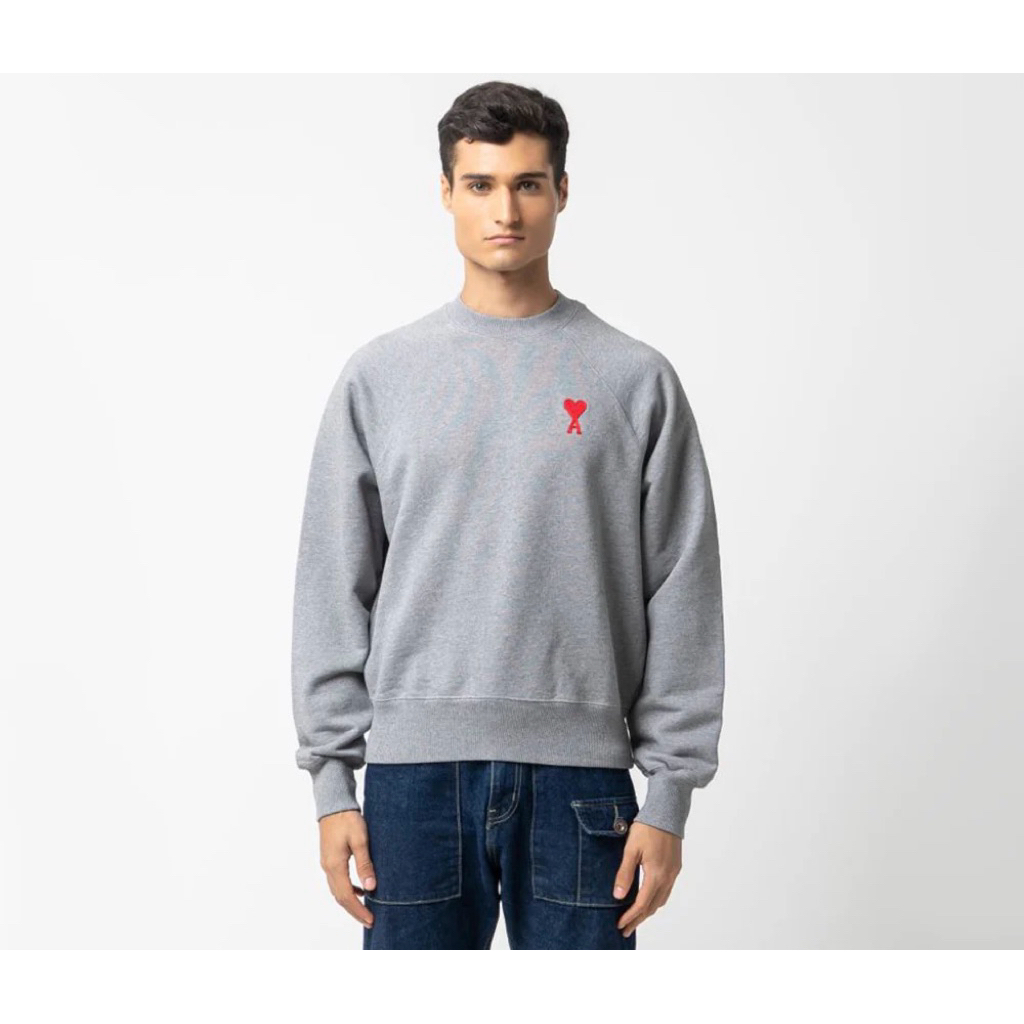Crewneck AMI Alexandre Mattiussi Grey / Sweatshirt AMI