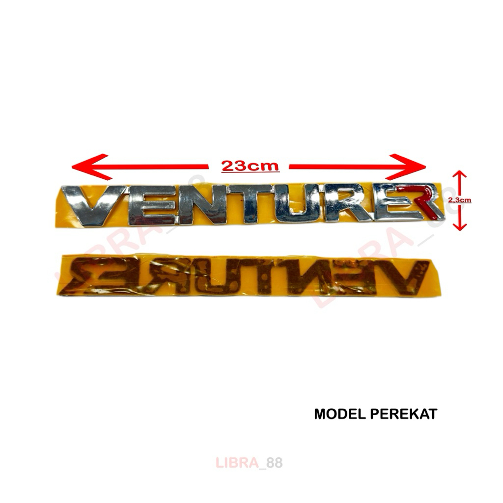 Emblem Tulisan VENTURER Pintu Bagasi Belakang Innova Venturer Original