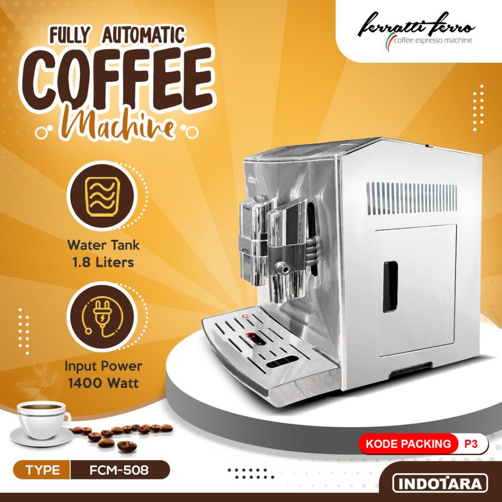 Mesin Kopi Otomatis FERRATTI FERRO FCM-508