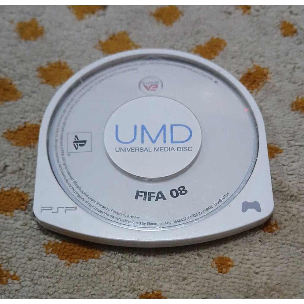 Kaset CD UMD game PSP Sony FIFA 08 original sony buat psp 1000 2000 3000 street muluss mantapp