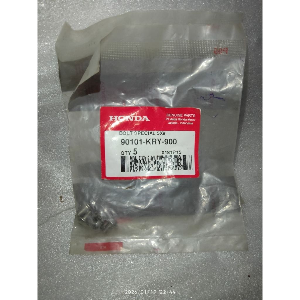 90101-KRY-900 Baut Cover Tail Cap Tutup Knalpot Belakang Tiger Revo