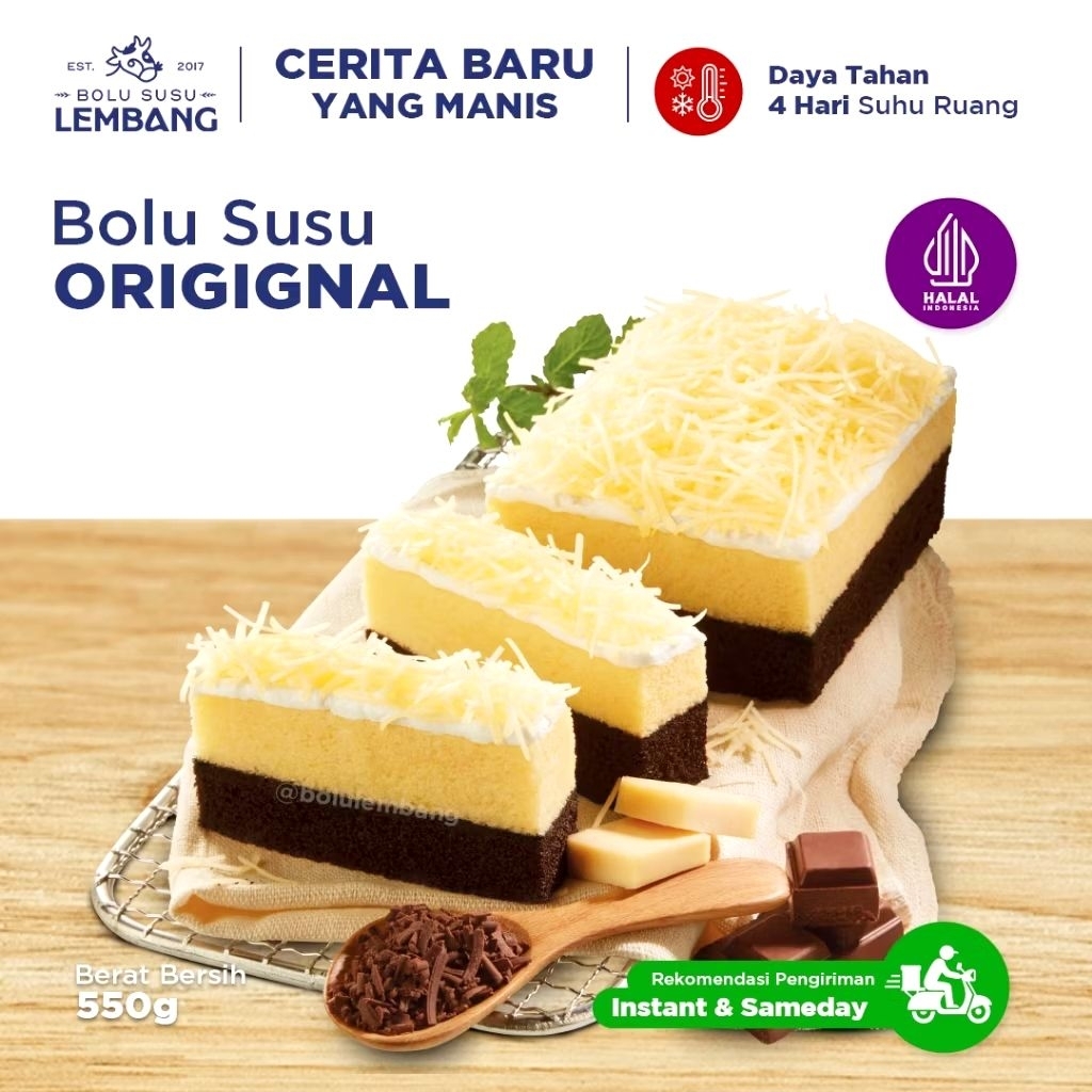 Bolu susu lembang Original Premium(Bisa ke luar kota, luar P.Jawa)