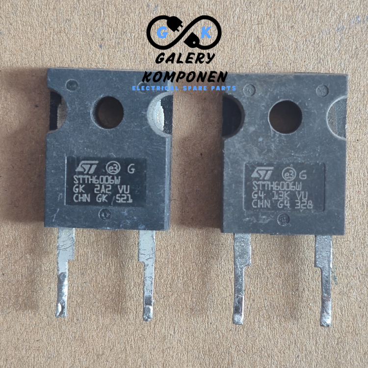DIODE STTH6006W STTH 6006 CABUTAN POWER SUPPLY ULTRAFAST 60A 600V DIODA