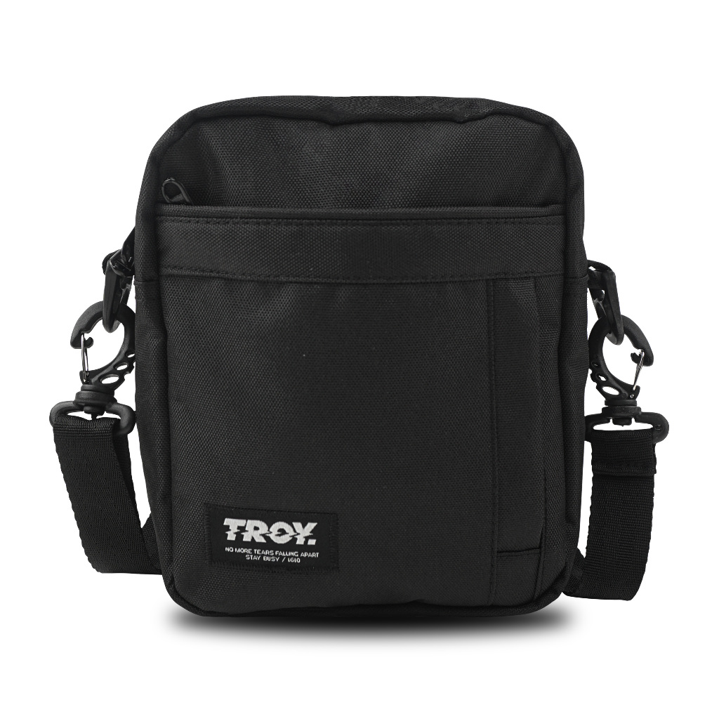Troy Company Sling Bag Black Gamma - Slingbag Hitam Tas Selempang Hitam SBD 3535