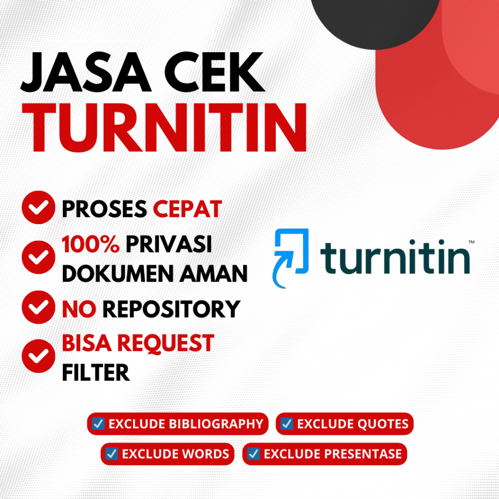 Jasa Cek Plagiasi Turnitin No Repository | Proses Cepat