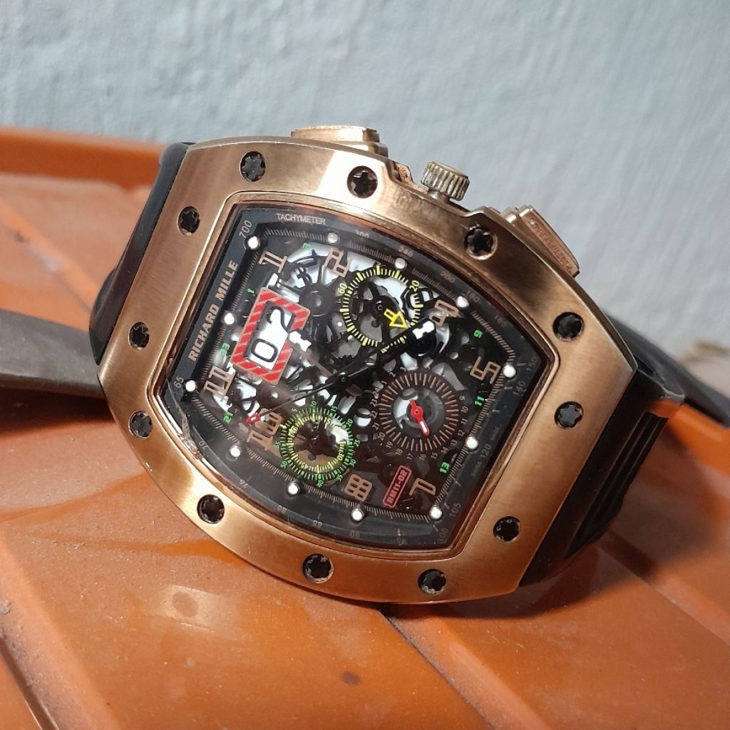 PRELOVED Replika Jam Tangan Richard Mille RM 011 Felipe Massa / jam tangan pria RM 011 Felipe Massa 
